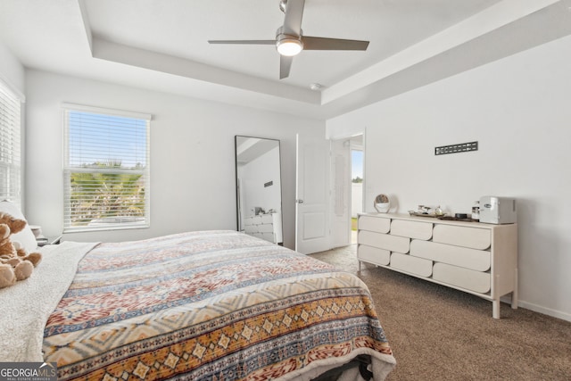 36 Fox Path, Saint Marys, GA 31558 - carpeted bedroom with a raised ceiling and ceiling fan