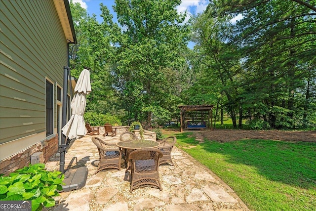1323 Frey Lake Ct NW, Kennesaw, GA 30144 - view of patio / terrace featuring outdoor dining space