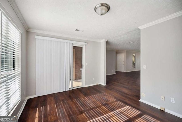 5555 Mountain Springs Cir, Stone Mountain, GA 30088 - unfurnished room with wood finished floors, baseboards, and ornamental molding
