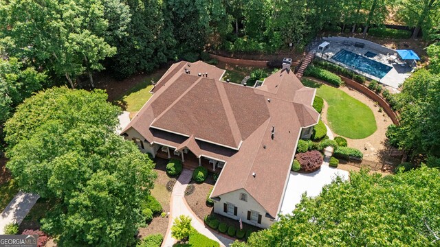 10630 N Edgewater Pl, Johns Creek, GA 30097 - aerial view of property and surrounding area