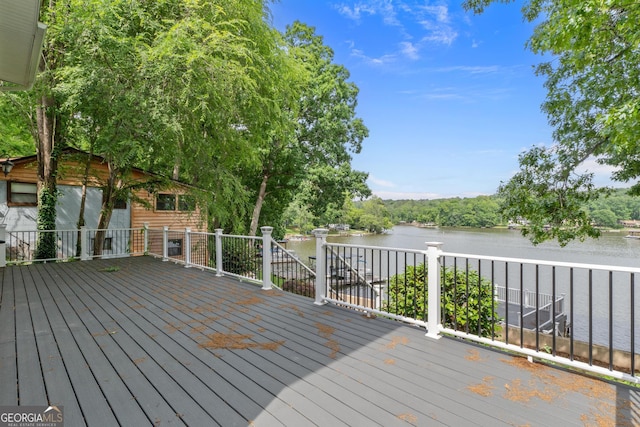 160 Birch Rd, Covington, GA 30014 - deck featuring a water view