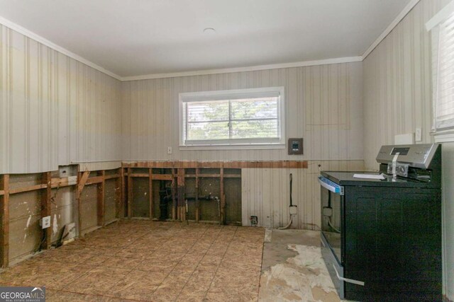 2311 Cherry Blossom Dr SW, Atlanta, GA 30331 - kitchen with washer / clothes dryer and ornamental molding