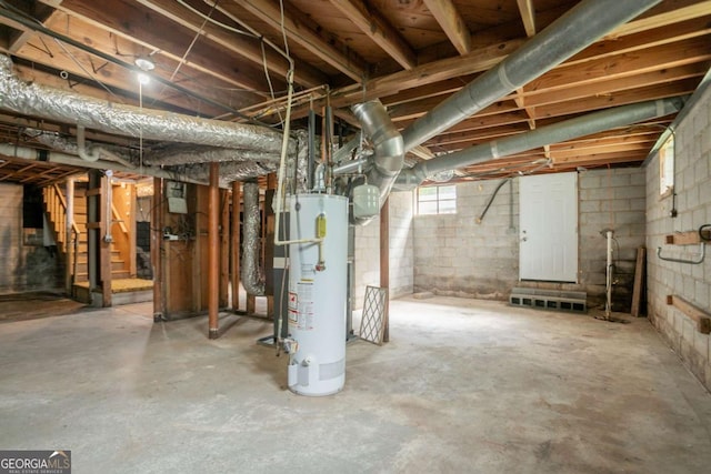 2311 Cherry Blossom Dr SW, Atlanta, GA 30331 - below grade area with water heater and stairs