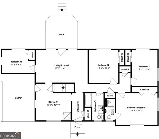 2311 Cherry Blossom Dr SW, Atlanta, GA 30331 - property floor plan