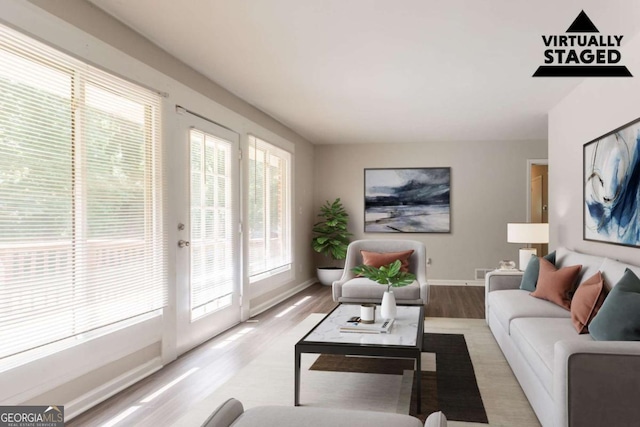 2311 Cherry Blossom Dr SW, Atlanta, GA 30331 - living area with wood finished floors and baseboards
