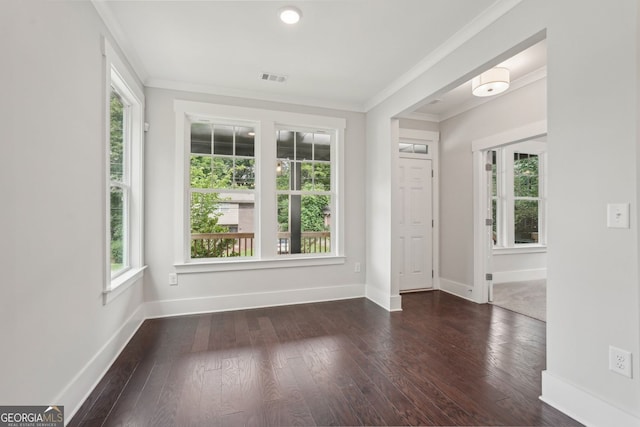1158 Welch St SW, Atlanta, GA 30310 - entryway with healthy amount of natural light, hardwood / wood-style flooring, and crown molding