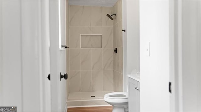 3735 Benchmark, Atlanta, GA 30349 - full bath with vanity, a shower stall, and toilet