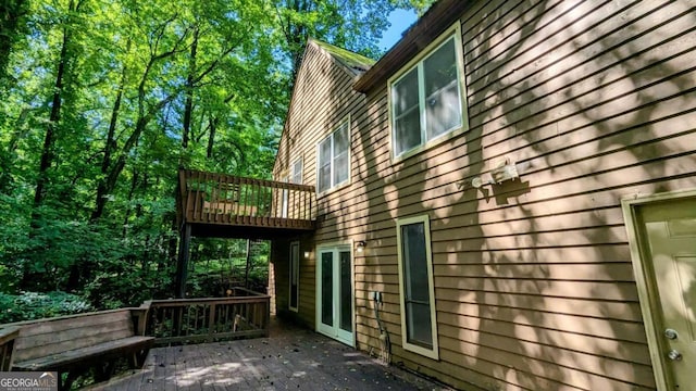 3246 Able Ct, Marietta, GA 30062 - view of side of home featuring a deck