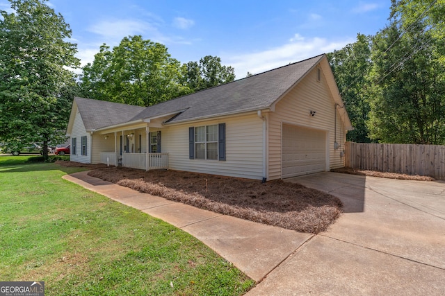 3005 Ryan Rd, Locust Grove, GA 30248 - single story home featuring covered porch, a shingled roof, driveway, and a garage