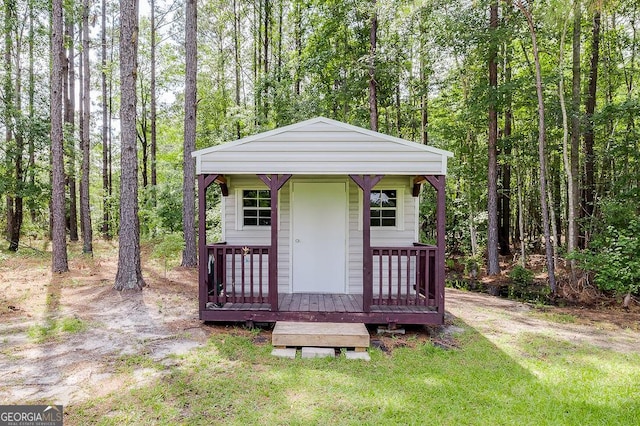 1282 Long Bridge Rd, Rincon, GA 31326 - view of outdoor structure with a forest view