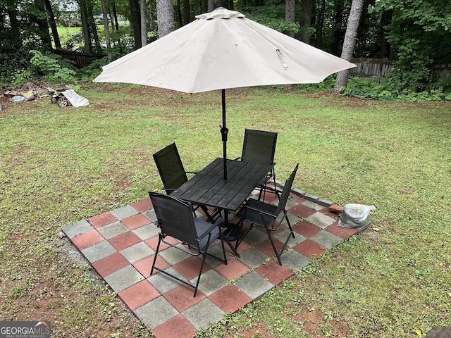 170 Beatrice St, Dallas, GA 30157 - view of yard with outdoor dining area and a patio area