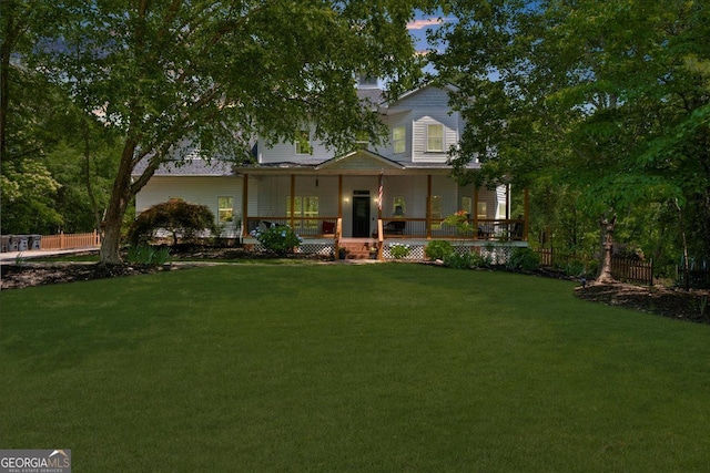 9035 Walnut Cove Ct, Gainesville, GA 30506 - farmhouse-style home with covered porch