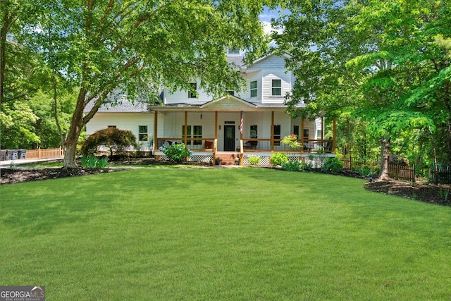 9035 Walnut Cove Ct, Gainesville, GA 30506 - rear view of house with covered porch