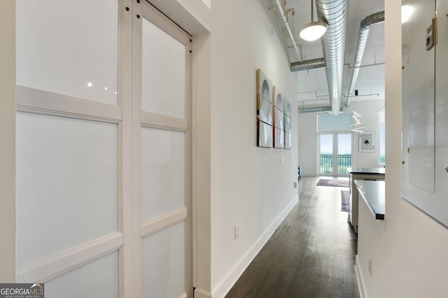 3820 Roswell Rd NE Unit 510, Atlanta, GA 30342 - corridor with wood finished floors and baseboards