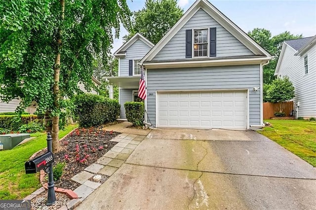 2865 Winter Rose, Dunwoody, GA 30360 - traditional-style house featuring a garage and concrete driveway