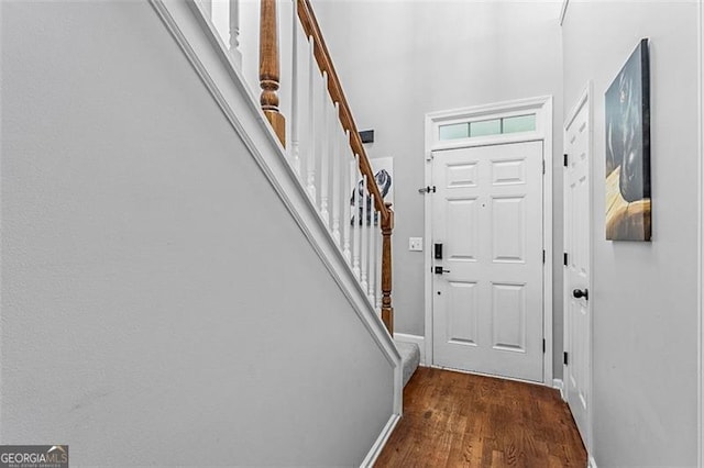 2865 Winter Rose, Dunwoody, GA 30360 - foyer entrance featuring stairs and wood finished floors