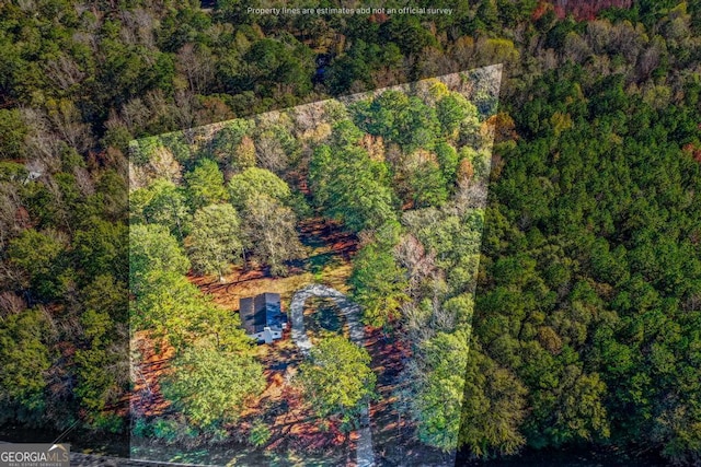580 Vaughn Rd, Griffin, GA 30223 - drone / aerial view of a forest