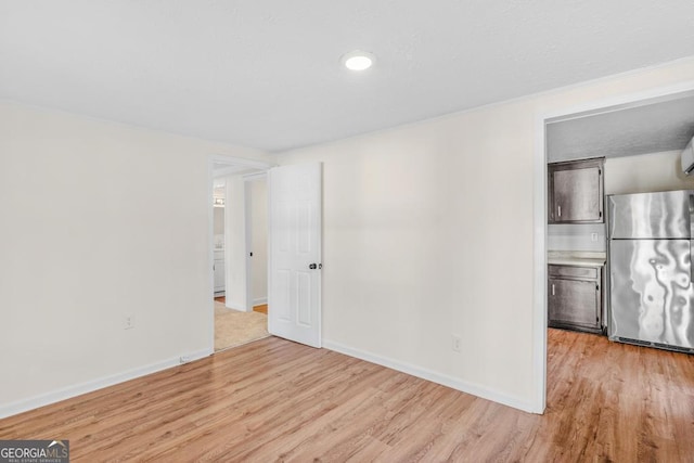 580 Vaughn Rd, Griffin, GA 30223 - unfurnished room with light wood-type flooring, baseboards, and recessed lighting