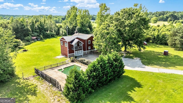 68 Riveree Rd, Brooks, GA 30205 - aerial view of property and surrounding area