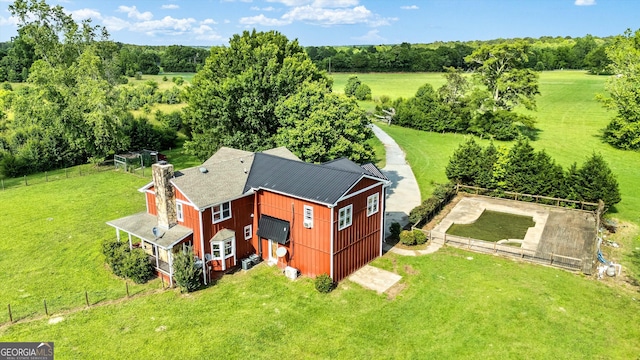 68 Riveree Rd, Brooks, GA 30205 - view of subject property with a tree filled landscape