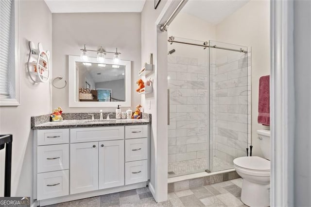 10650 Colony Glen Dr, Johns Creek, GA 30022 - bathroom with vanity and a stall shower
