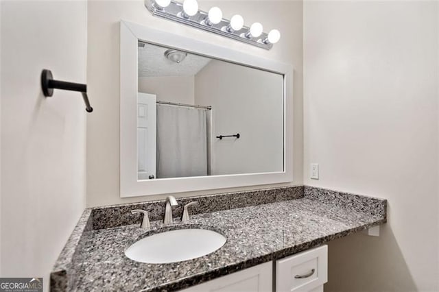 10650 Colony Glen Dr, Johns Creek, GA 30022 - full bathroom featuring vanity and a shower with shower curtain