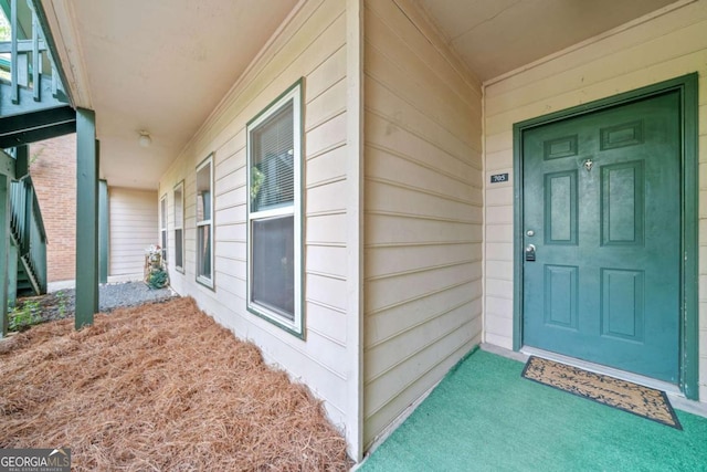 705 Beaufort Cir, Duluth, GA 30096 - doorway to property with a porch