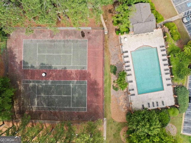 705 Beaufort Cir, Duluth, GA 30096 - drone / aerial view of a pool
