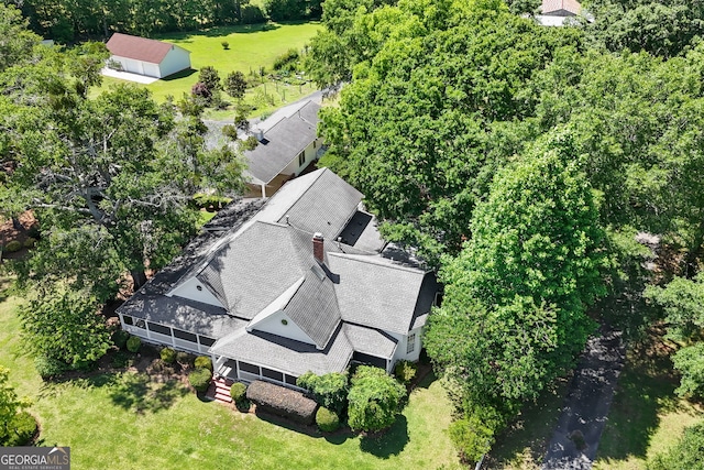 441 Crumbley Rd, Mcdonough, GA 30252 - view from above of property with a tree filled landscape