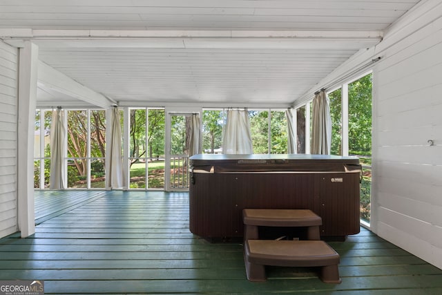 441 Crumbley Rd, Mcdonough, GA 30252 - wooden terrace with a hot tub