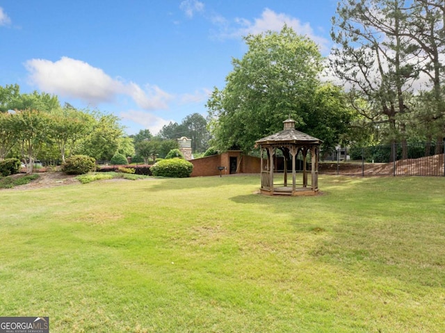 717 Beaufort Cir, Duluth, GA 30096 - view of yard featuring a gazebo