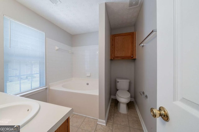 6509 Charter Way, Lithonia, GA 30058 - full bathroom with vanity, tile patterned flooring, and a textured ceiling