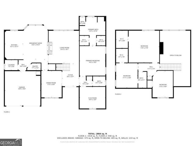 543 Serene Waters Trl, Jonesboro, GA 30236 - property floor plan