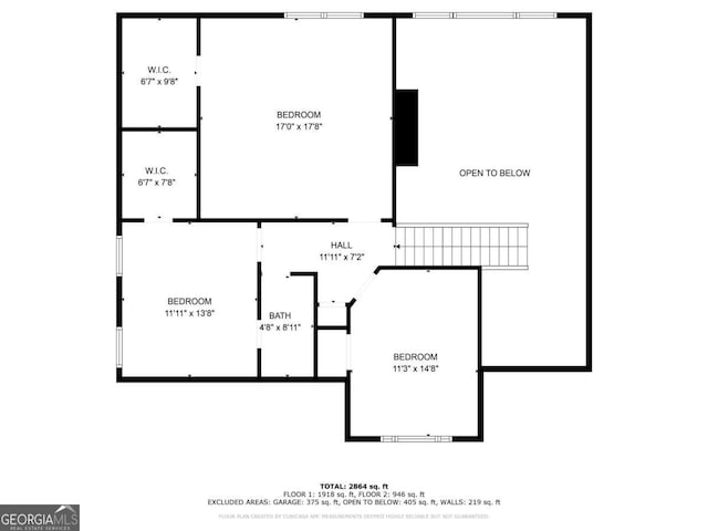 543 Serene Waters Trl, Jonesboro, GA 30236 - view of room layout