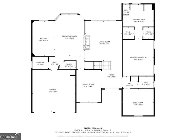 543 Serene Waters Trl, Jonesboro, GA 30236 - room layout