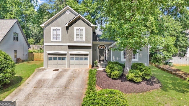 1359 Chatley Way, Woodstock, GA 30188 - view of front of property featuring concrete driveway, a garage, and stucco siding