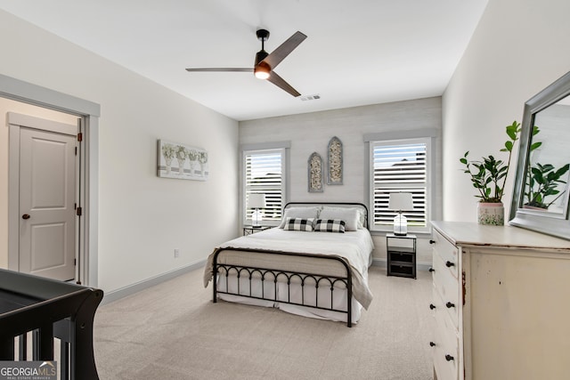 485 Delaperriere Loop, Jefferson, GA 30549 - bedroom with light carpet and ceiling fan