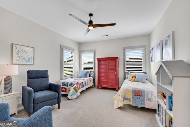 485 Delaperriere Loop, Jefferson, GA 30549 - bedroom featuring carpet floors and a ceiling fan