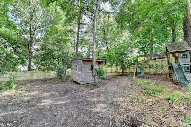 1882 Flowering Dr, Grayson, GA 30017 - fenced backyard with a playground