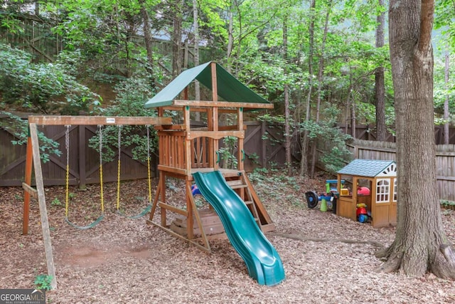 3980 Suwanee Place Dr, Suwanee, GA 30024 - view of jungle gym featuring a fenced backyard