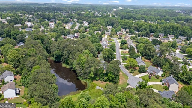 8045 Depford Way, Cumming, GA 30041 - aerial view of property's location with a large body of water and nearby suburban area