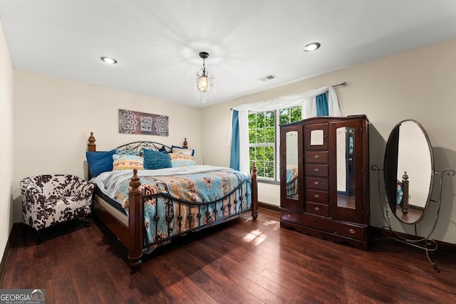 5995 Wellington Ave, Gainesville, GA 30506 - bedroom featuring hardwood / wood-style floors and recessed lighting