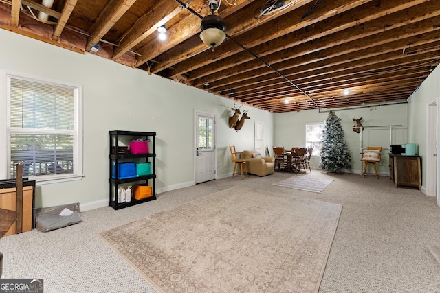 5995 Wellington Ave, Gainesville, GA 30506 - basement featuring carpet flooring and baseboards