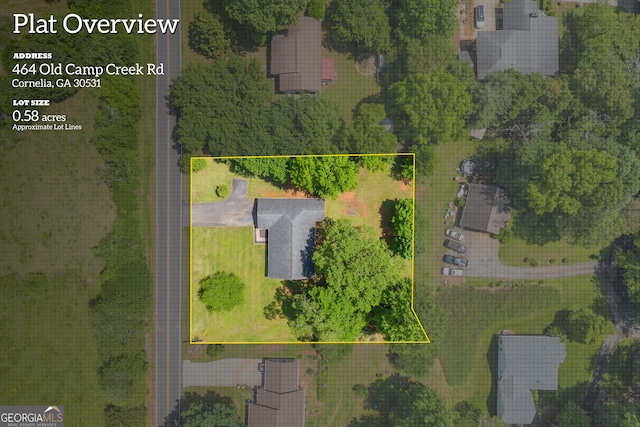 464 Old Camp Creek Rd, Cornelia, GA 30531 - drone / aerial view