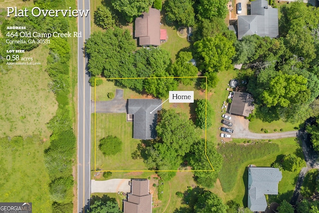 464 Old Camp Creek Rd, Cornelia, GA 30531 - aerial view