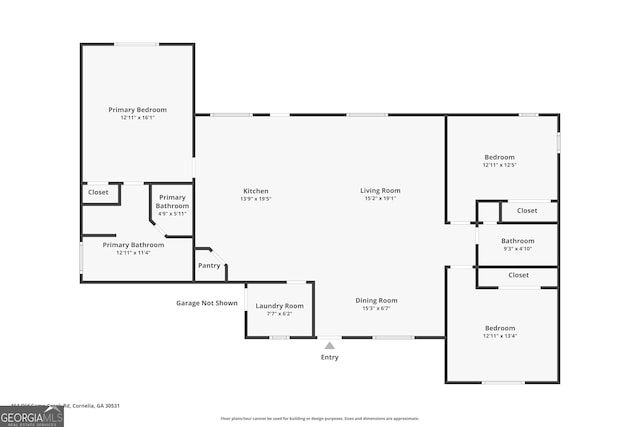 464 Old Camp Creek Rd, Cornelia, GA 30531 - property floor plan