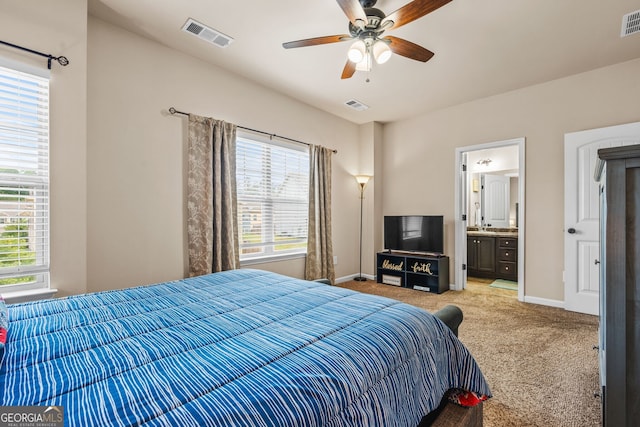 881 Ash St, Canton, GA 30114 - bedroom with light carpet and ensuite bath