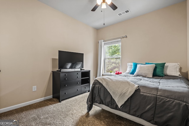 881 Ash St, Canton, GA 30114 - bedroom featuring carpet and ceiling fan