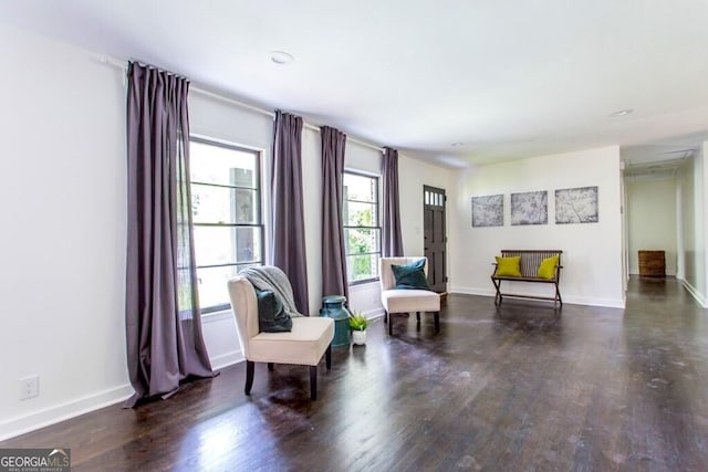 6715 Wright Rd, Sandy Springs, GA 30328 - sitting room with wood finished floors