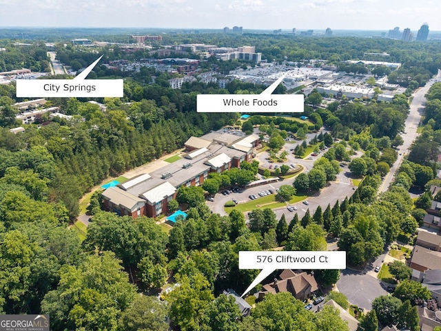 576 Cliftwood Ct, Sandy Springs, GA 30328 - drone / aerial view